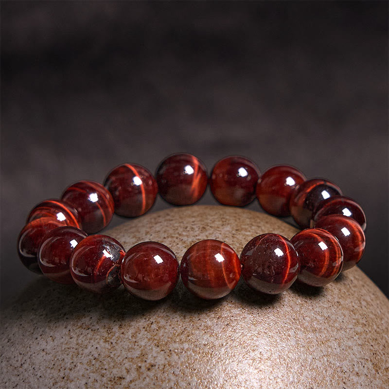 8 mm Tigerauge-Heilarmband für Stärke und Schutz