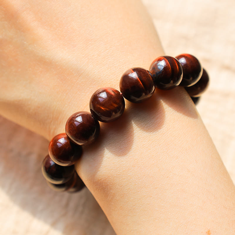 8 mm Tigerauge-Heilarmband für Stärke und Schutz
