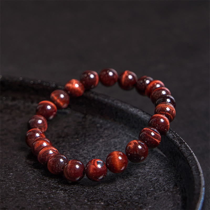 8 mm Tigerauge-Heilarmband für Stärke und Schutz