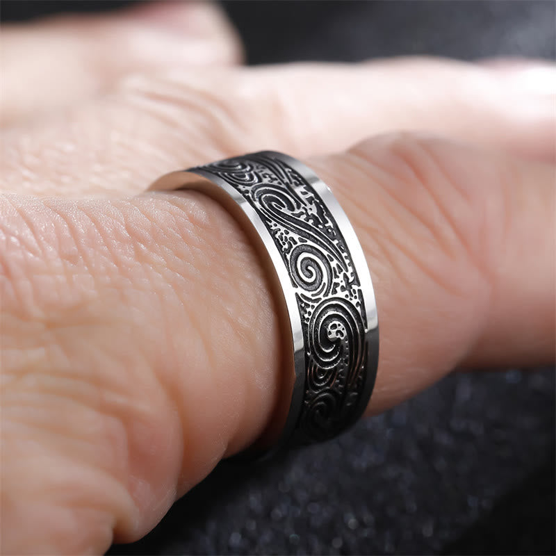 8 mm Balancering aus Titanstahl für spirituelle Klarheit