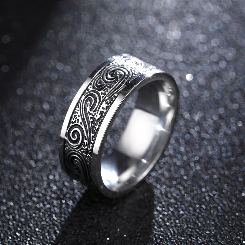 8 mm Balancering aus Titanstahl für spirituelle Klarheit