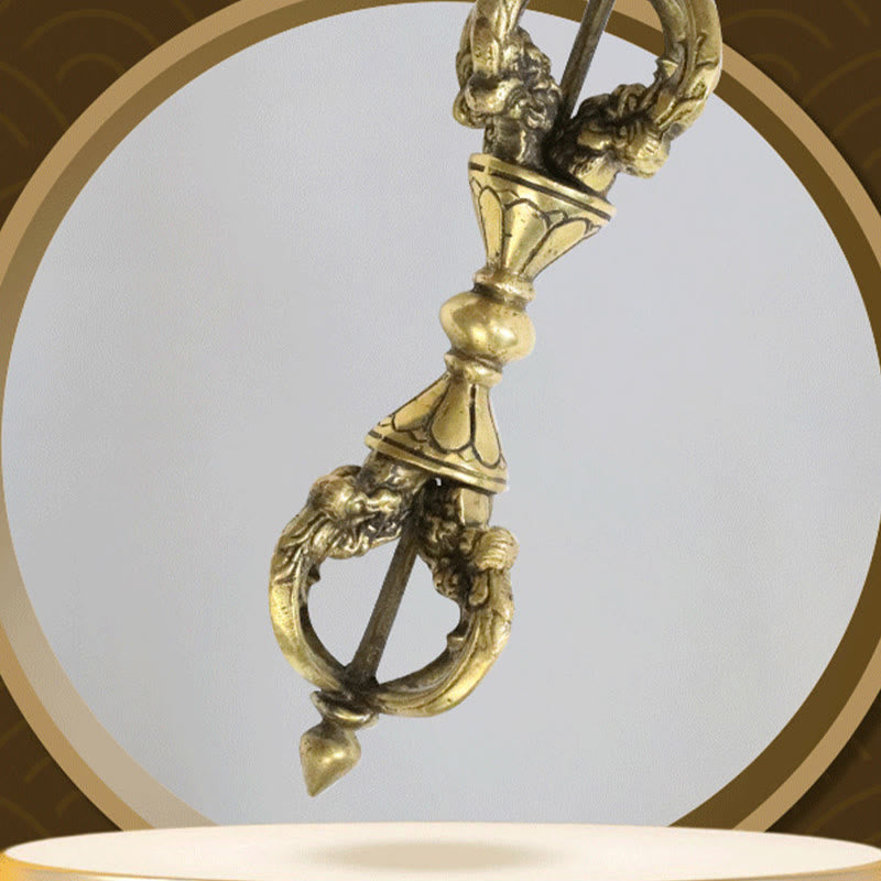 9,06 Zoll Kupfer Meditation Dorje Handgefertigt in Nepal