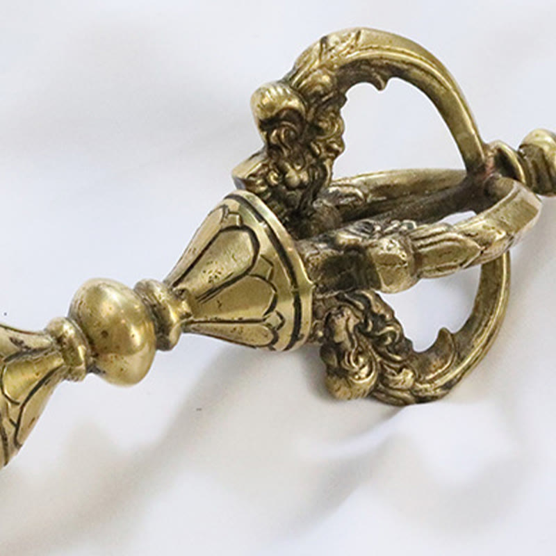 9,06 Zoll Kupfer Meditation Dorje Handgefertigt in Nepal