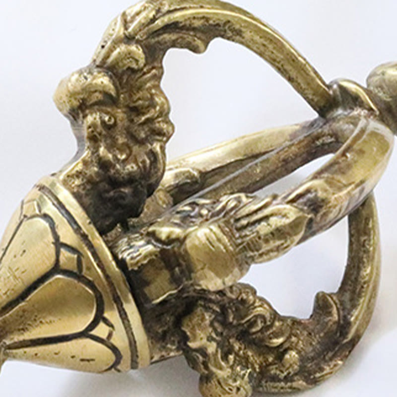 9,06 Zoll Kupfer Meditation Dorje Handgefertigt in Nepal