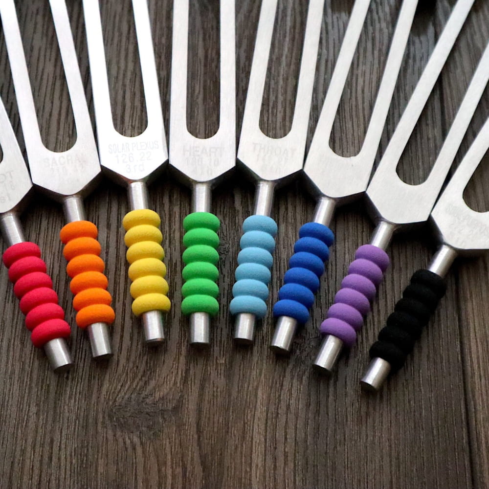 9-Piece Tuning Fork Set for Sound Vibration Therapy - On sale