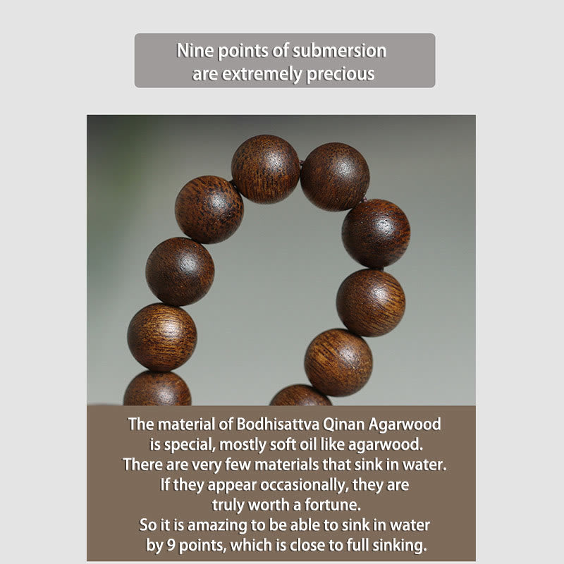 9 Punkte Sinking Agarwood Armband | Heilende Klänge