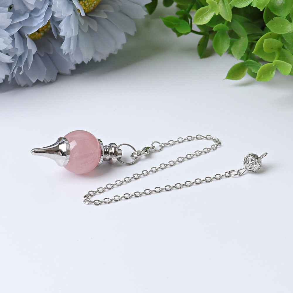 9" Round Crystal Healing Pendulum for Chakra Rituals