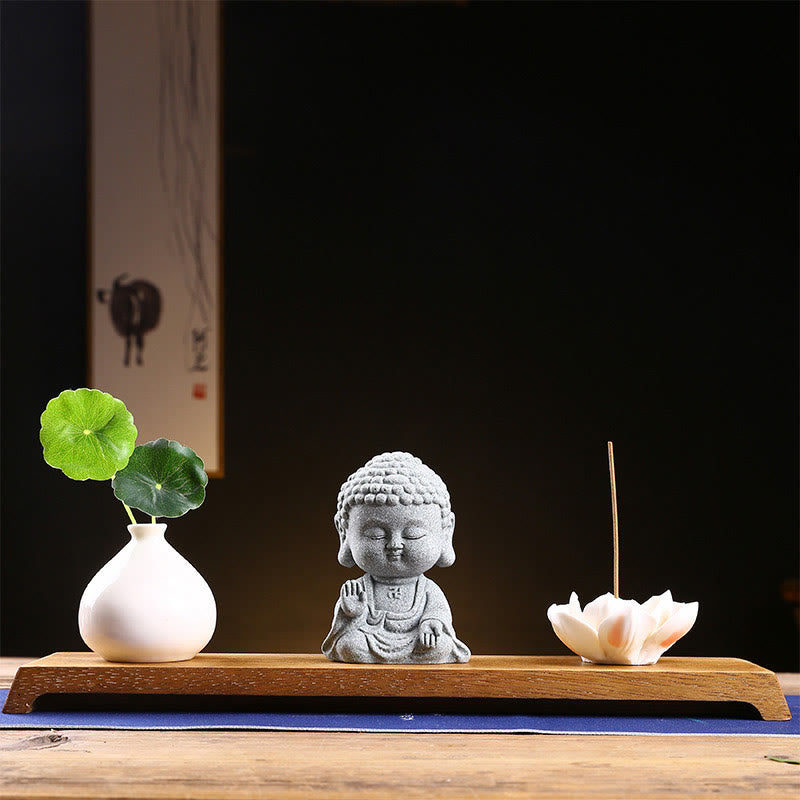 Sandstone Buddha Statue for Meditation and Serenity 6.7cm