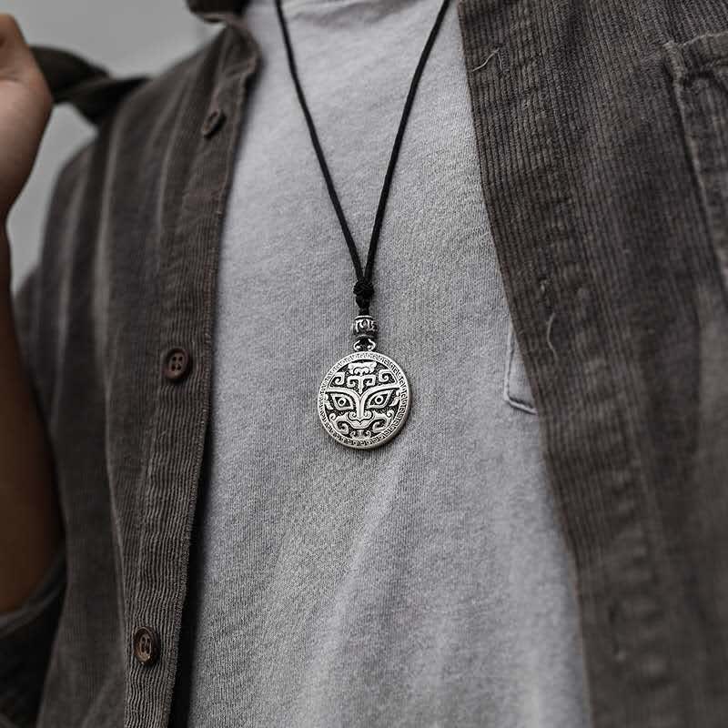 Copper Taotie Spiritual Necklace for Luck & Wealth