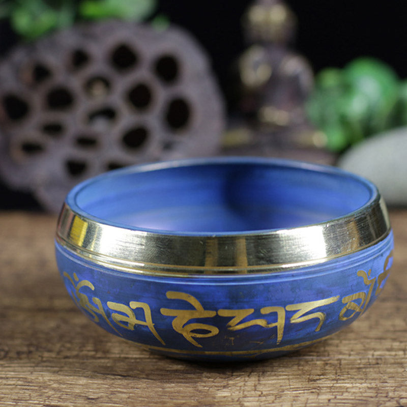 Copper Tibetan Singing Bowl for Meditation and Relaxation 3.74in