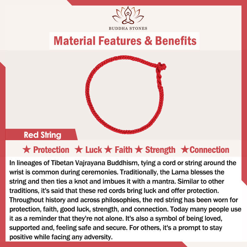 Unisex Red String 925 Silver Four Leaf Clover Bracelet