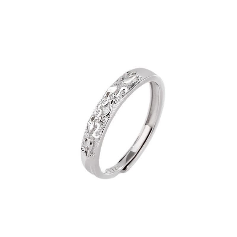 Adjustable 925 Sterling Silver PiXiu Balance Couple Ring