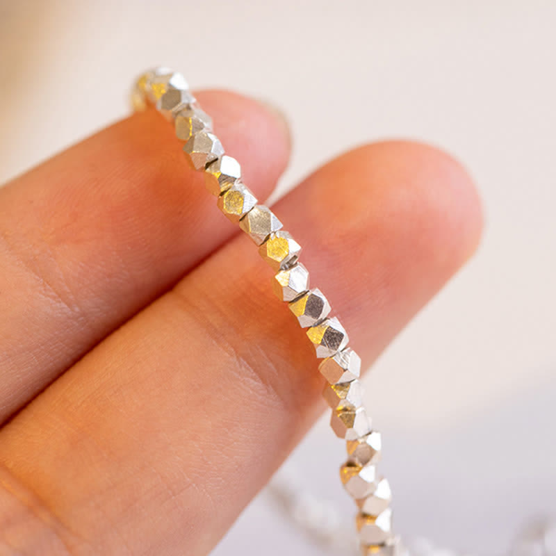 Segensring aus 925er Sterlingsilber mit Perlen für spirituellen Schutz