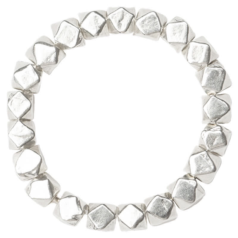 Segensring aus 925er Sterlingsilber mit Perlen für spirituellen Schutz