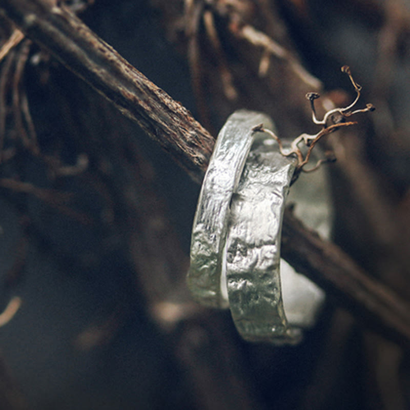 925 Sterling Silber Segenspaarring | Spiritueller Schutz