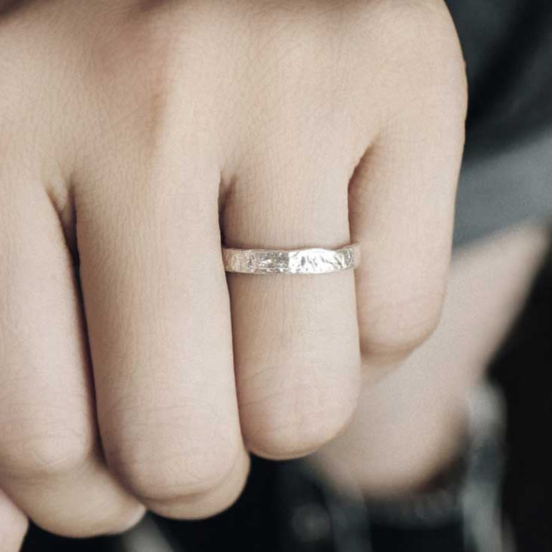 925 Sterling Silber Segenspaarring | Spiritueller Schutz