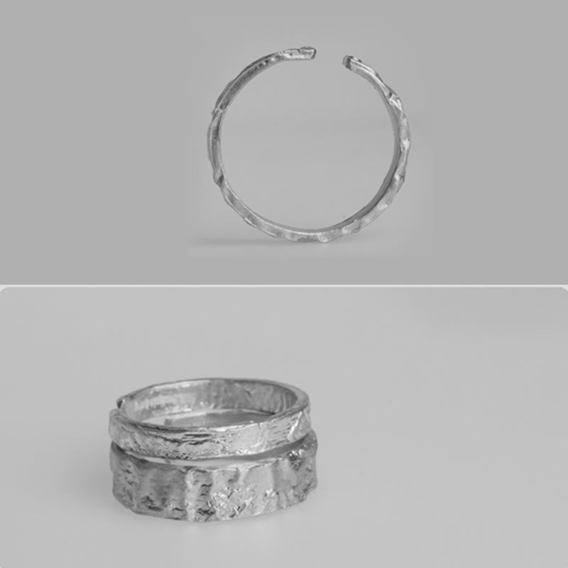 925 Sterling Silber Segenspaarring | Spiritueller Schutz