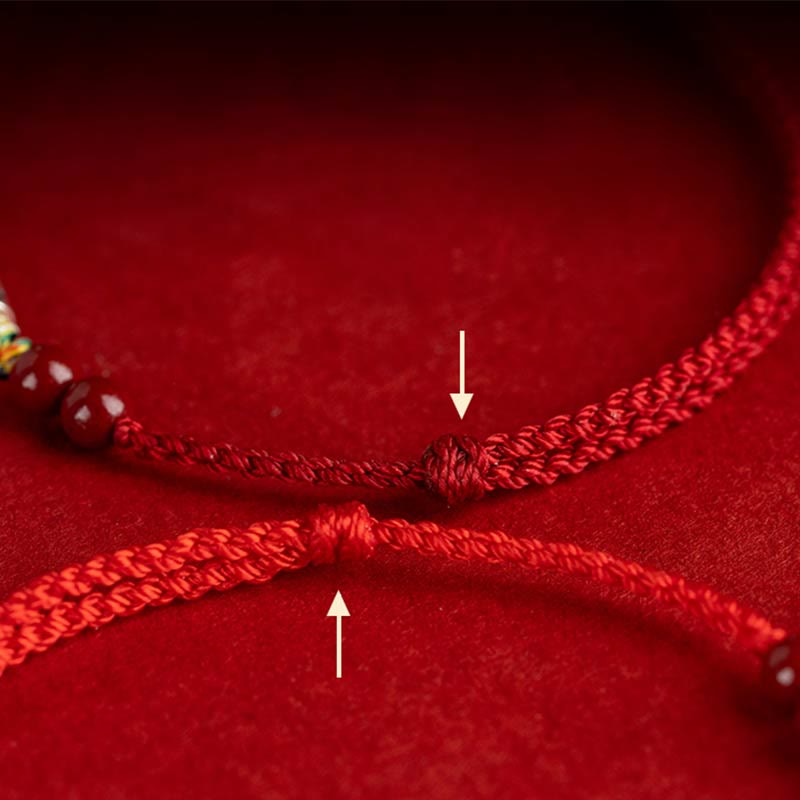 Geflochtenes Koi-Fisch-Armband aus 925er Sterlingsilber für Reichtum und Glück