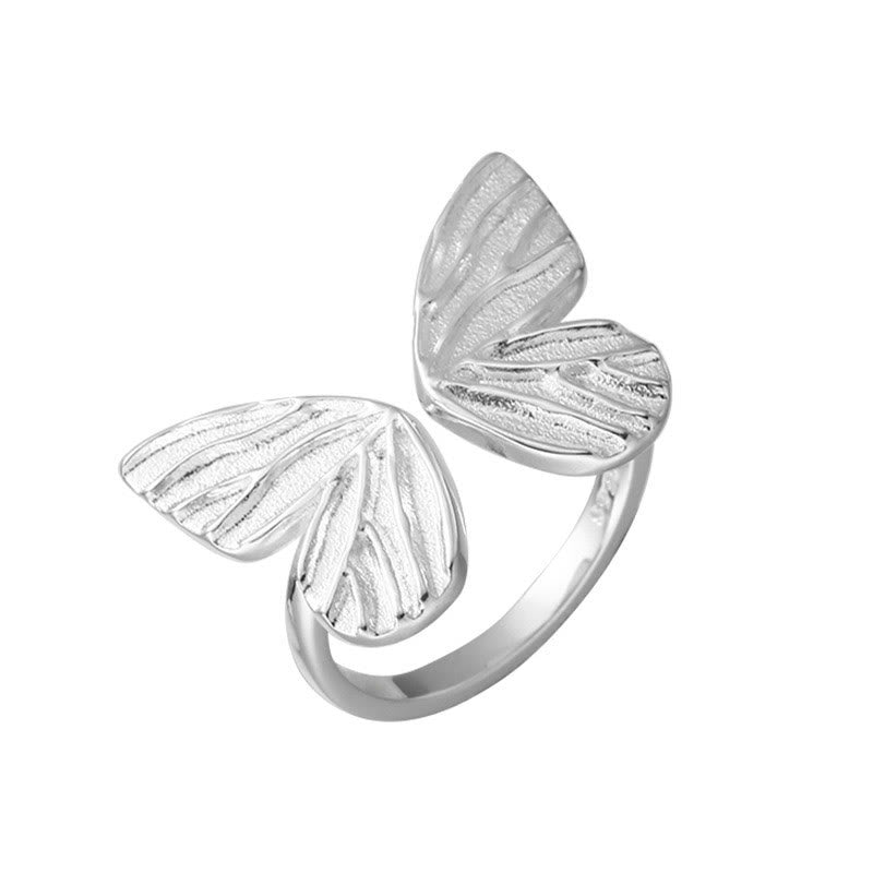 925 Sterling Silber Schmetterling Liebe Freiheit Spiritueller Ring