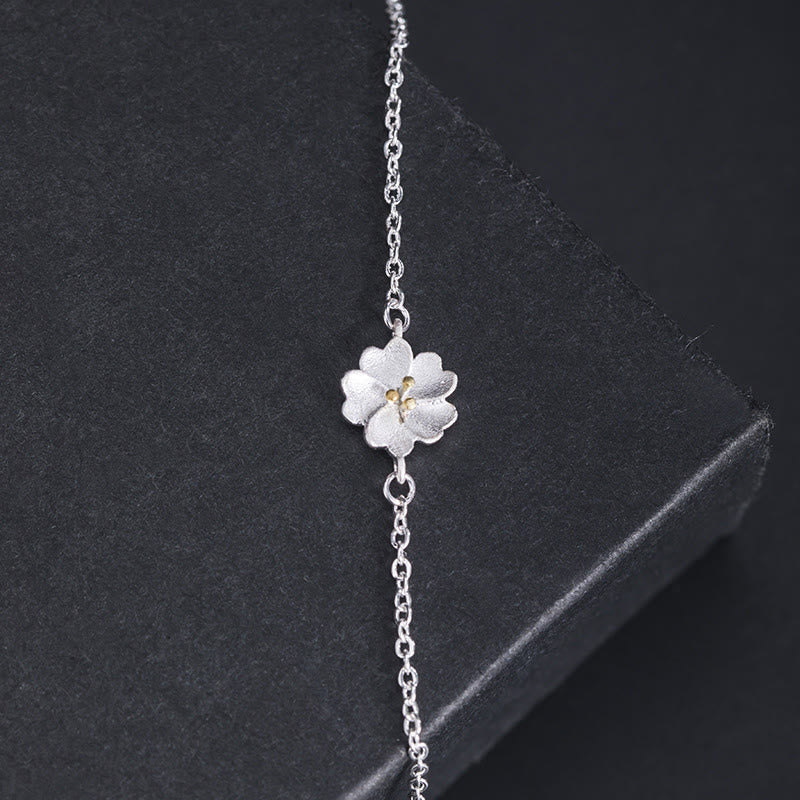 Spirituelles Armband „Kirschblütensegen“ aus 925er Sterlingsilber