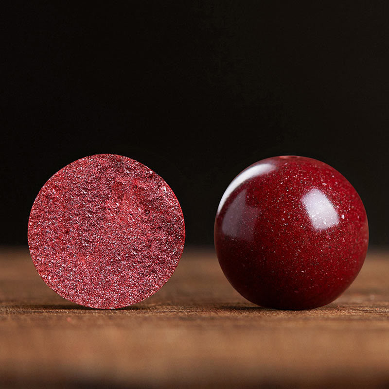 925 Sterling Silber Zinnober Armband mit Fu Charakter Segen