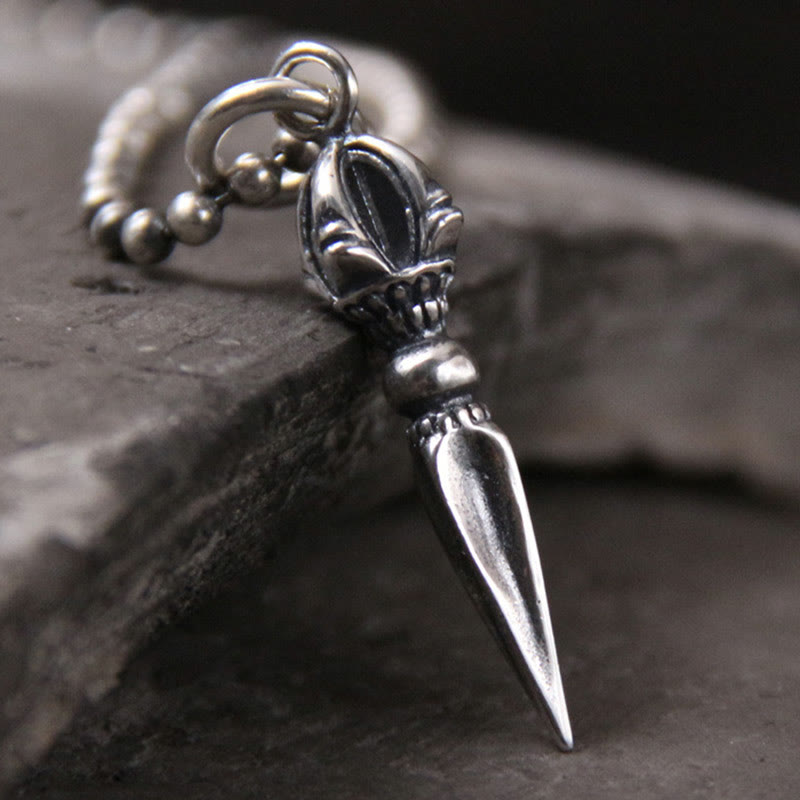 925 Sterling Silber Dorje Vajra Spirituelle Kraft Halskette