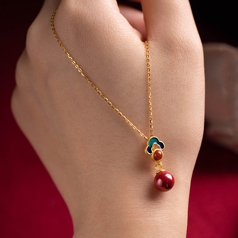 925 Sterling Silber Gold Zinnober Rot Achat Segen Halskette Ring Ohrringe Set