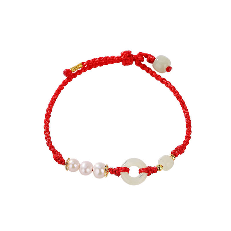 Armband mit Peace-Schnalle aus 925er Sterlingsilber, vergoldet, Hetian-Jade