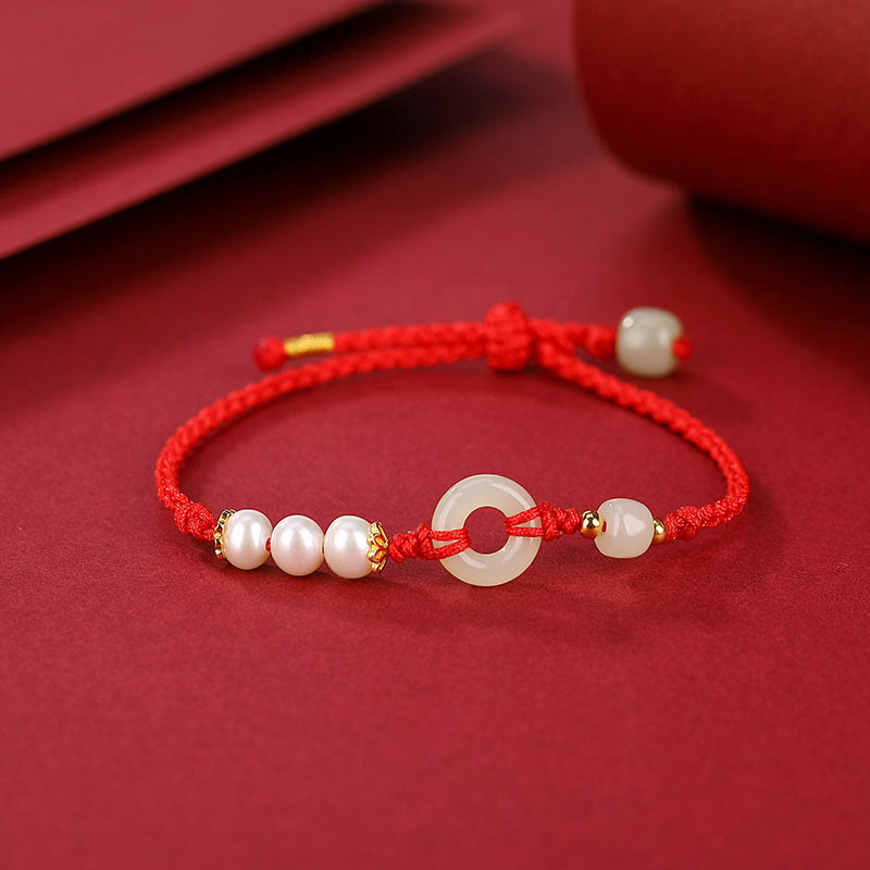 Armband mit Peace-Schnalle aus 925er Sterlingsilber, vergoldet, Hetian-Jade