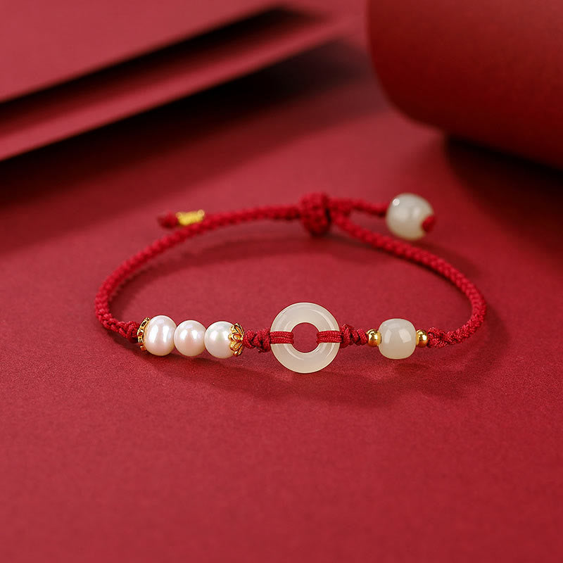 Armband mit Peace-Schnalle aus 925er Sterlingsilber, vergoldet, Hetian-Jade