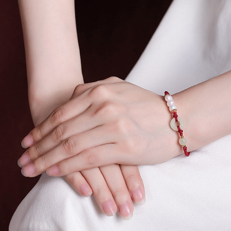 Armband mit Peace-Schnalle aus 925er Sterlingsilber, vergoldet, Hetian-Jade