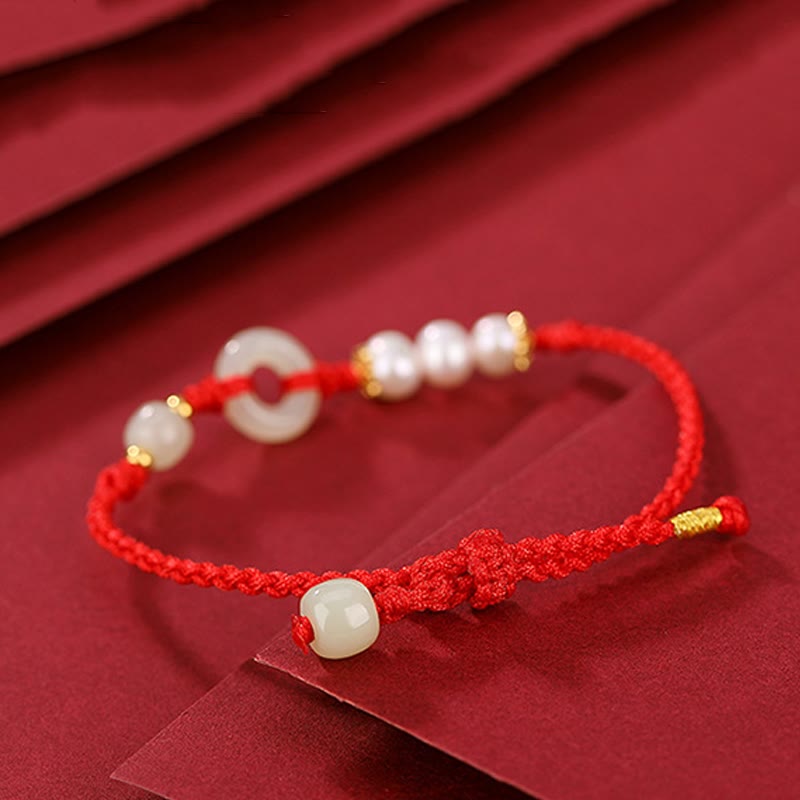 Armband mit Peace-Schnalle aus 925er Sterlingsilber, vergoldet, Hetian-Jade
