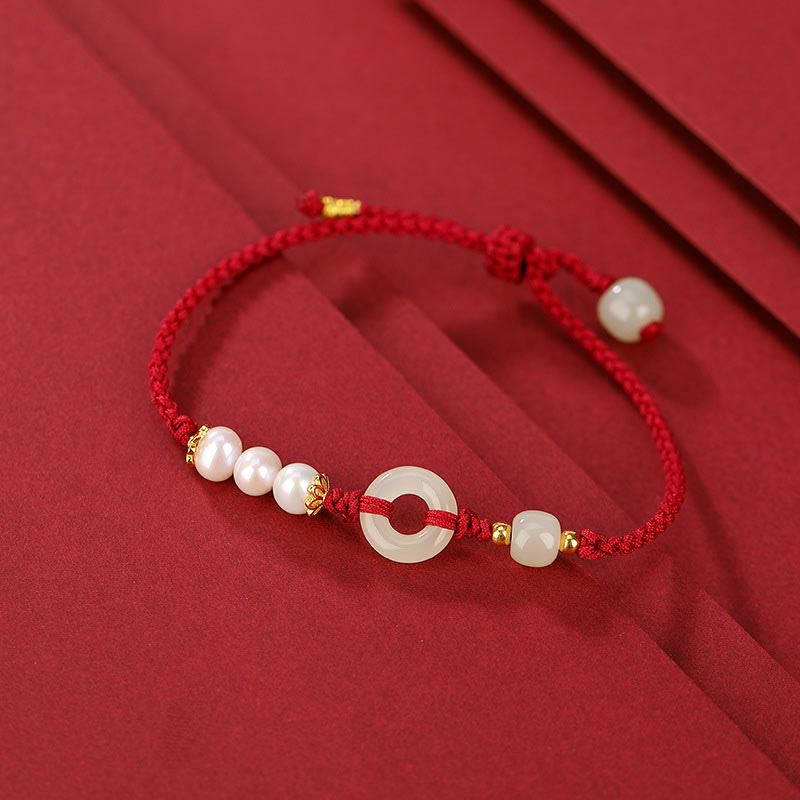 Armband mit Peace-Schnalle aus 925er Sterlingsilber, vergoldet, Hetian-Jade