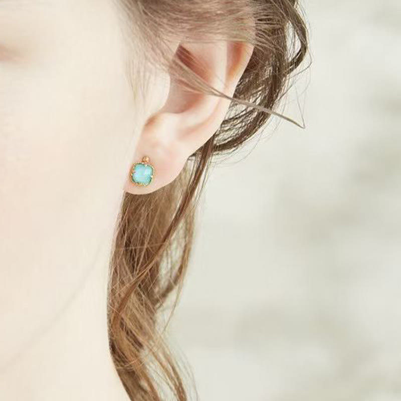 925 Sterling Silber vergoldet Türkis Schutz Schmuckset