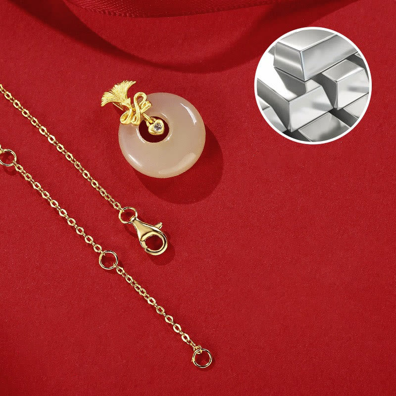 925 Sterling Silber Hetian Jade Wohlstand Nelke Blume Halskette