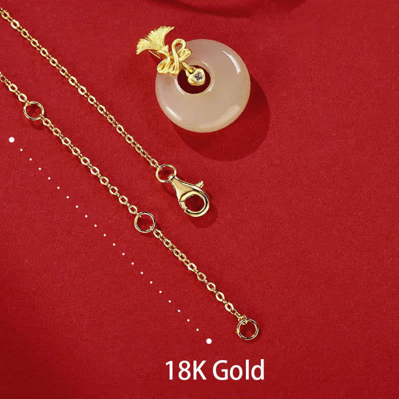 925 Sterling Silber Hetian Jade Wohlstand Nelke Blume Halskette