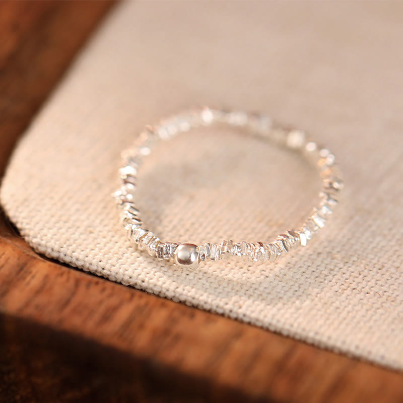 925 Sterling Silber Hetian Jade Ring - 6mm