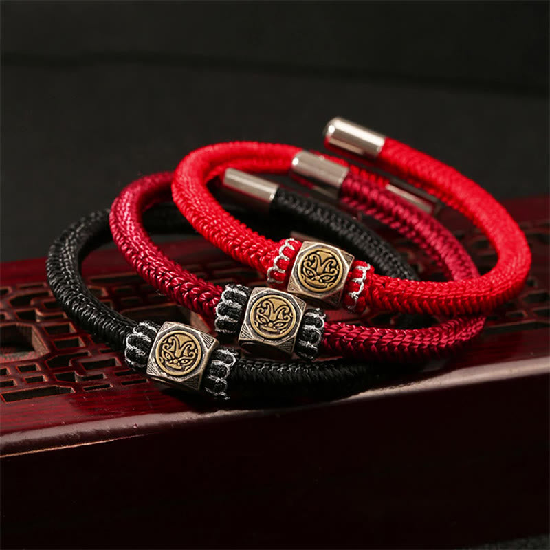 925 Sterling Silber King Kong Knoten Glaube Stärke Armband