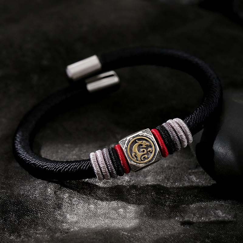 925 Sterling Silber King Kong Knoten Glaube Stärke Armband