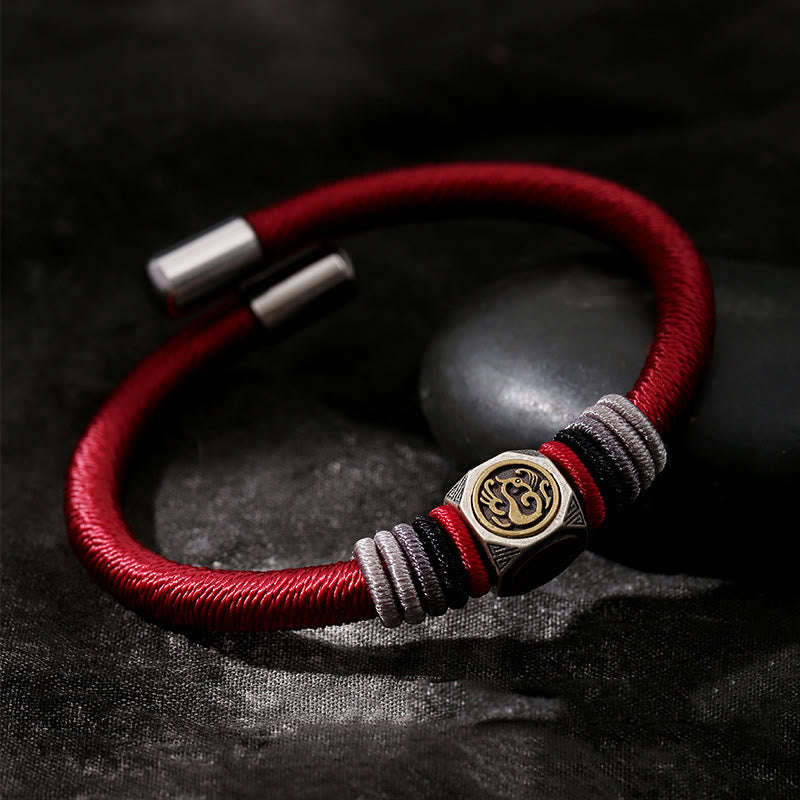 925 Sterling Silber King Kong Knoten Glaube Stärke Armband
