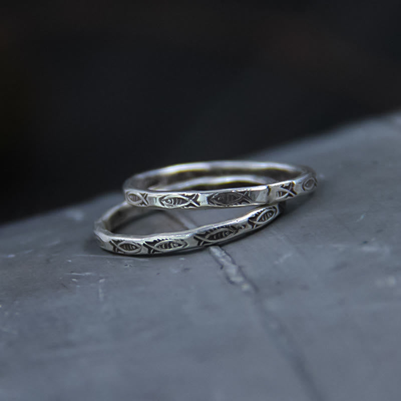 925 Sterling Silber Koi Fisch Ring für Glück &amp; Reichtum