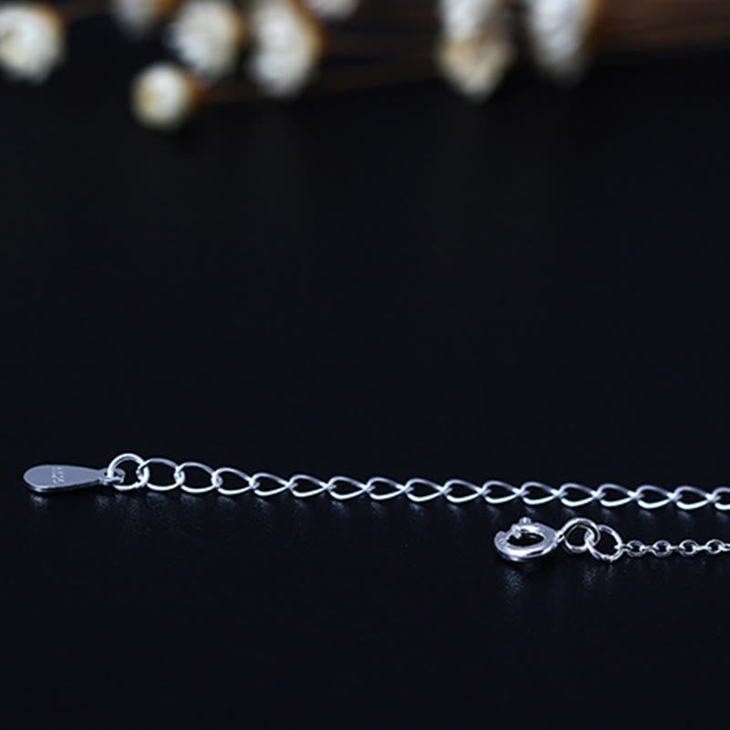 925 Sterling Silber Lazurite Lotus Halskette für Selbstpflege