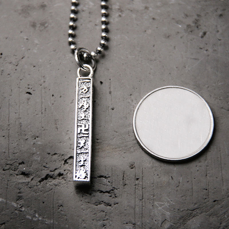 925 Sterling Silber Om Mani Padme Hum Halskette | Weisheit &amp; Segen