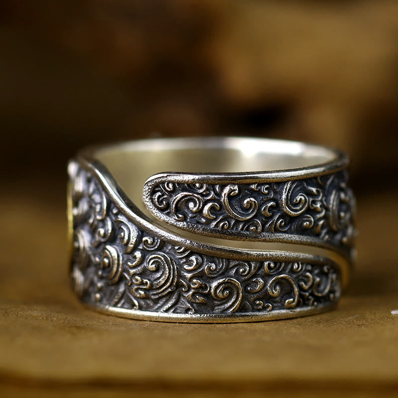 925 Sterling Silber Pixiu Feng Shui Reichtumsring