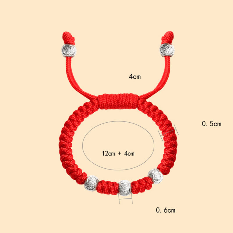 925 Sterling Silber Rotes Schnurarmband für Kinder | Stärke &amp; Schutz