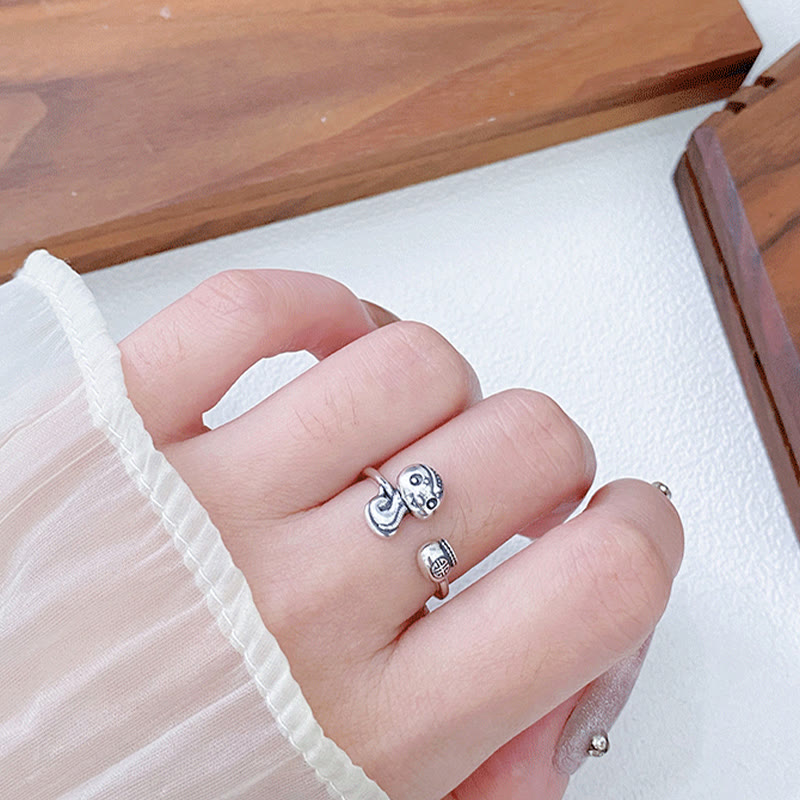 925 Sterling Silber Schlangen-Balance-Ring