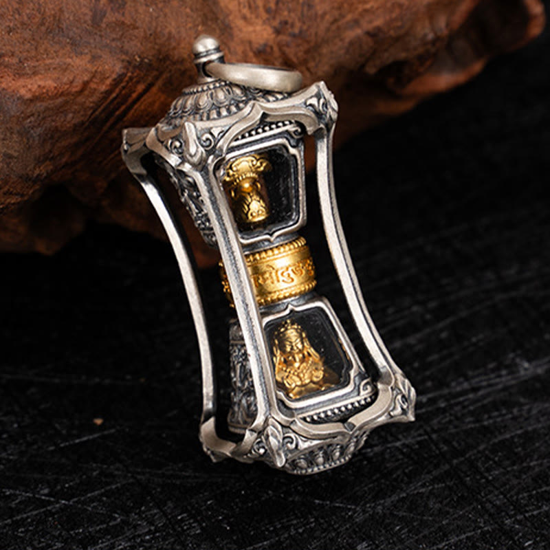 925 Sterling Silber Zakiram Göttin des Reichtums Segen Halskette