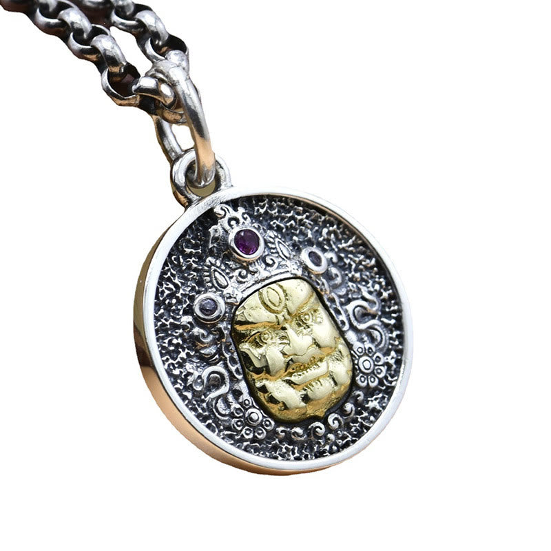 925 Sterling Silber Zakiram Göttin Reichtum Spirituelle Halskette