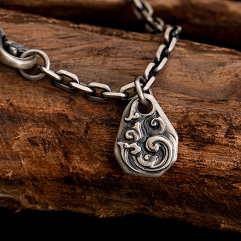 925 Sterling Silber Zakiram Göttin des Reichtums Spirituelle Halskette