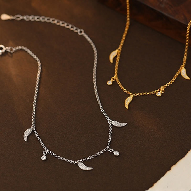 925 Sterling Silber Zirkon Schutz Spiritueller Fußkettchen Charm